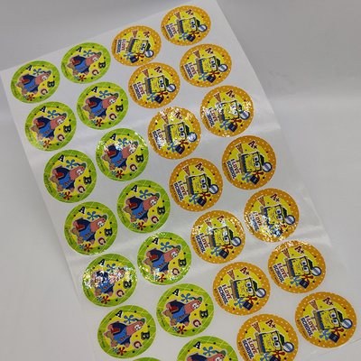 Gli autoadesivi ovali Rolls dell'etichetta adesiva riveste la carta sintetica dell'autoadesivo di CMYK pp