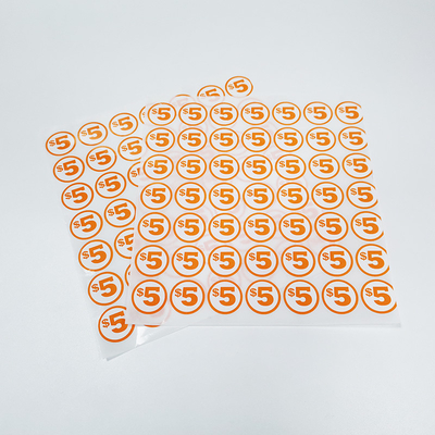 Carta lucida stampabile Matte Synthetic Promotional Labels Stickers del vinile di CMYK Digital