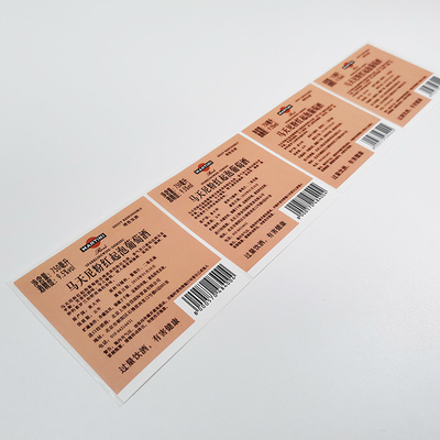 Matte Glossy Adhesive Wine Labels BOPP ha stampato la progettazione su misura