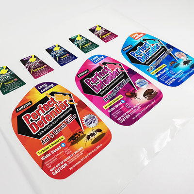 Etichette lucide CMYK Matte Lamination Sticker impermeabile dei prodotti chimici