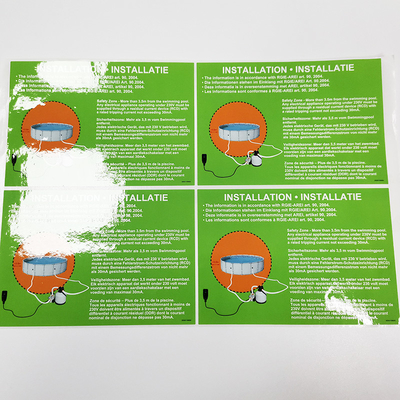 Etichette del prodotto di pulizia del PVC CMYK delle etichette degli elementi essenziali di CDR famiglia