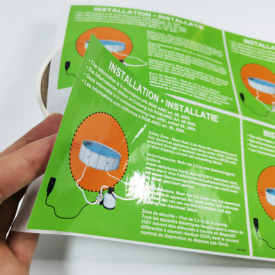 Etichette del prodotto di pulizia del PVC CMYK delle etichette degli elementi essenziali di CDR famiglia