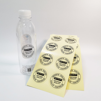 Logo Adhesive Label Stickers Clear su ordinazione beve la tazza BOPP intorno alle etichette del bastone di auto
