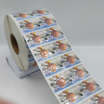 Carta sintetica dell'autoadesivo degli autoadesivi CMYK di Matte Lamination Self Adhesive Label