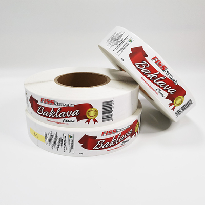 Rotolo di carta sintetico impermeabile dell'etichetta di Matte Bottle Packaging Label Stickers CMYK