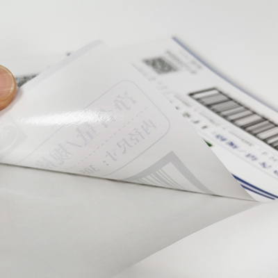 Chiaro stampatore Paper del vinile di BOPP delle etichette del codice a barre al minuto su ordinazione ovale del QR Code CMYK