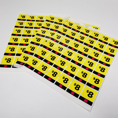 BOPP CMYK progettano gli autoadesivi per il cliente inalterabili su ordinazione lucidi delle etichette