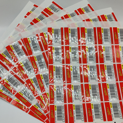 Stampatore al minuto su ordinazione smontabile Paper del vinile del codice a barre delle etichette CMYK