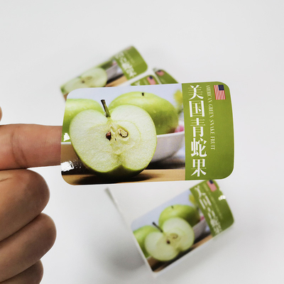 Il contenitore di alimento su ordinazione di CMYK identifica gli autoadesivi di BOPP Pantone per i contenitori di alimento