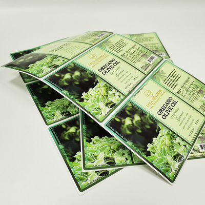 Etichette adesive CMYK laminato lucido dell'alimento di BOPP che stampano l'autoadesivo del marchio della scatola