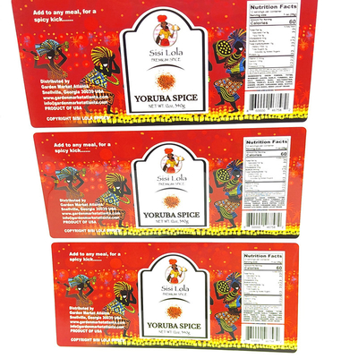 Etichette lucide di Matt Laminated Self Adhesive Sticker delle etichette di imballaggio per alimenti del codice a barre