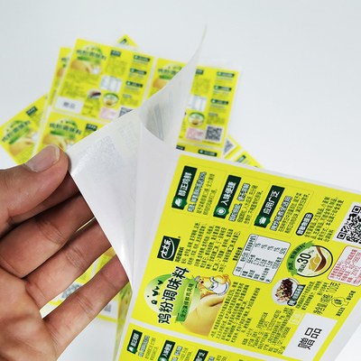 Etichette della stampa di Avery Dennison Food Adhesive Labels Pantone CMYK Digital