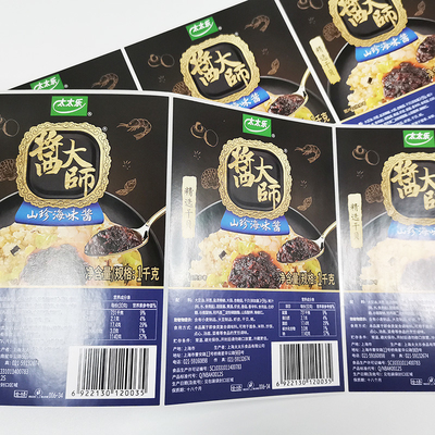 Etichette autoadesive stampabili di Matte Food Pack Label CMYK BOPP dei semi