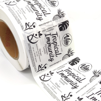 Autoadesivo impermeabile lucido del vinile di Matte Laminate White Label Cosmetics lucido