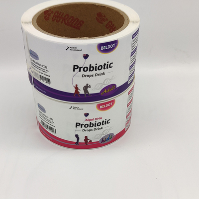 Il barattolo di Pharma dei prodotti farmaceutici dell'etichetta dell'ANIMALE DOMESTICO di BOPP identifica l'adesivo smontabile