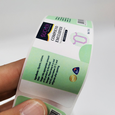I prodotti chimici dei materiali di BOPP identifica la famiglia di 30mm x di 60mm etichetta quotidiana