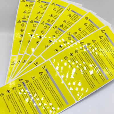 Carta industriale dell'autoadesivo di cautela di Matte Adhesive Anti Static Label CMYK