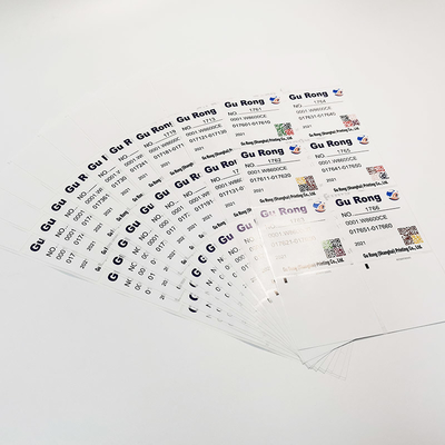 I dati variabili del film di BOPP identificano la stampa dell'etichetta della stampa di Digital del QR Code