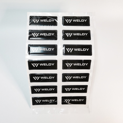 Autoadesivi lucidi Crystal Clear Epoxy Dome Stickers dell'epossidico della laminazione 3D