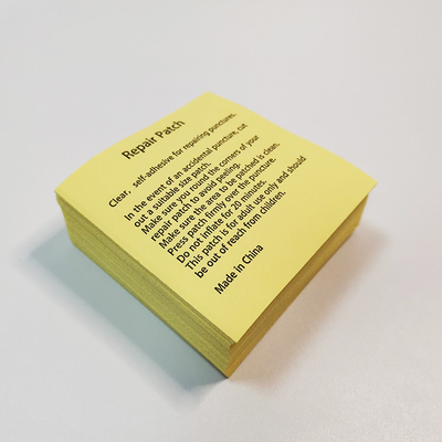 La riparazione gonfiabile di produzione in serie rattoppa il quadrato Matte Adhesive Repair Patches