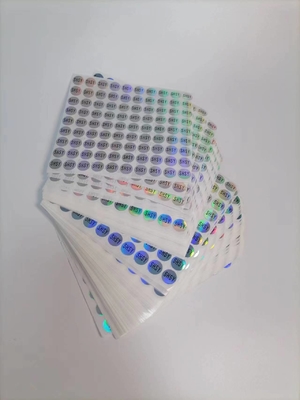 Adesivi con sigillo olografico Easy Peel Stampa resistente ai raggi UV Vinile impermeabile durevole