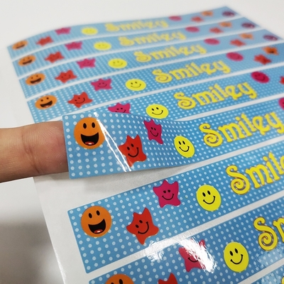 Stampa personalizzata Adesivo autoadesivo riposizionabile Finitura lucida