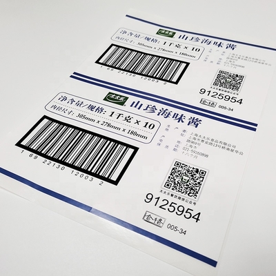 Etichette sensibili alla pressione a doppio / singolo lato Digital / Screen / Flexo Printing