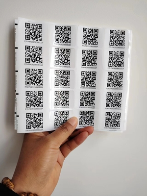 Kiss Cut Diverse Dimensioni Custom Smart Qr Adesivo Etichette Adesivi