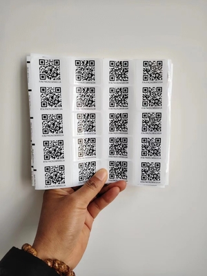 Kiss Cut Diverse Dimensioni Custom Smart Qr Adesivo Etichette Adesivi