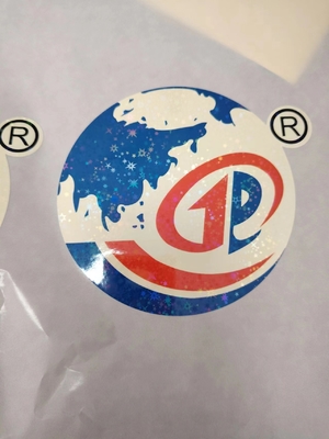 Easy Peel Holographic Seal Stickers UV Resist Printing Durable Waterproof Laser Label per il logo