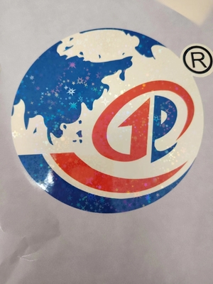Easy Peel Holographic Seal Stickers UV Resist Printing Durable Waterproof Laser Label per il logo