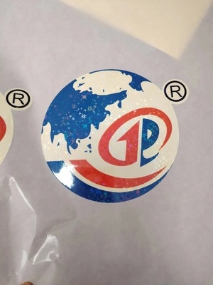 Easy Peel Holographic Seal Stickers UV Resist Printing Durable Waterproof Laser Label per il logo