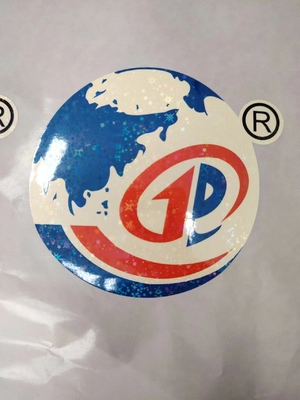 Easy Peel Holographic Seal Stickers UV Resist Printing Durable Waterproof Laser Label per il logo