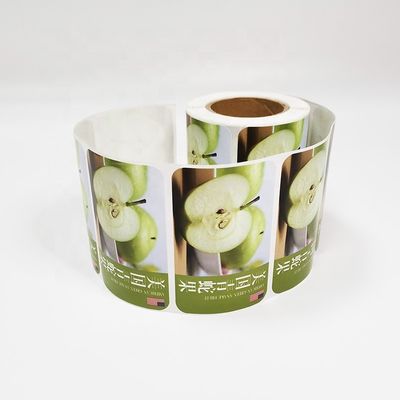 Circolo Etichette adesive alimentari Film di supporto MOQ minimo 1000pcs